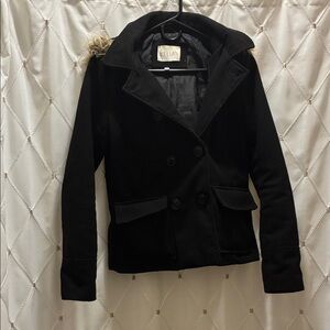 Delia’s Brand Women's Black Peacoat